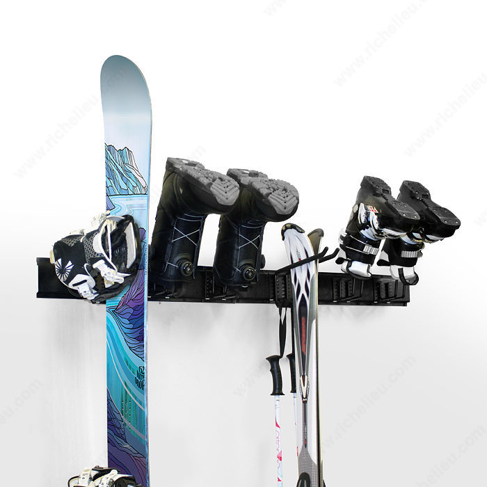 XCMAN Support mural pour planche à neige, planche à neige, planche à  roulettes, support de rangement pour intérieur et snowboard | Support mural  pour