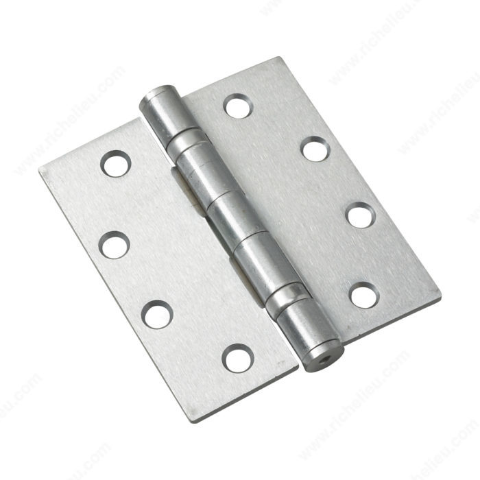 Onward 4 in. x 4 in. Brass Full Mortise Butt Hinge with Removable