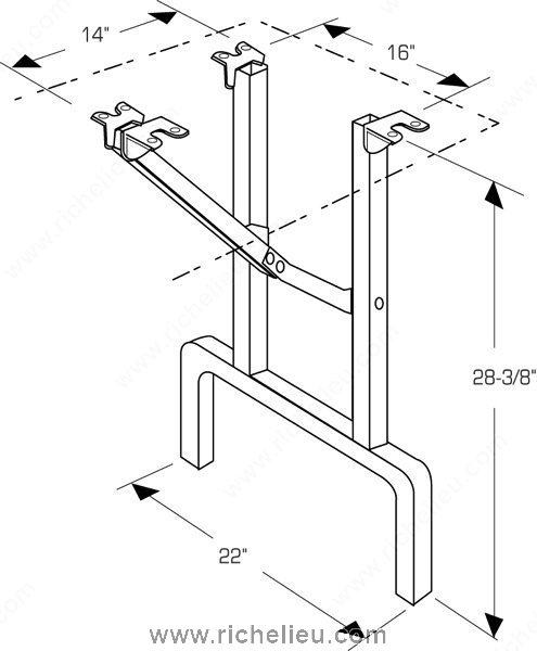 Folding Table Legs - Onward Hardware