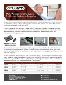 Onward Catalog Library - Multi-Purpose Hanging System - page 1