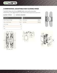 Librairie des catalogues Onward Hardware - Concealed Hinges
 - page 6