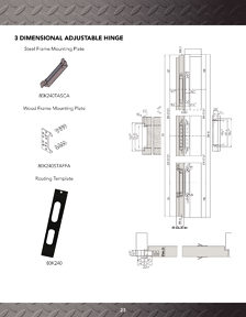 Librairie des catalogues Onward Hardware - Concealed Hinges
 - page 23