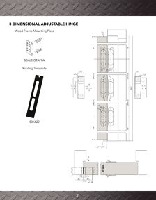 Librairie des catalogues Onward Hardware - Concealed Hinges
 - page 31