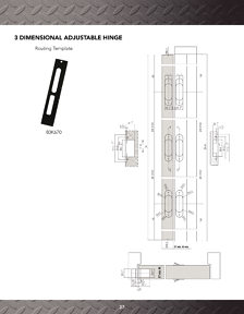 Librairie des catalogues Onward Hardware - Concealed Hinges
 - page 37