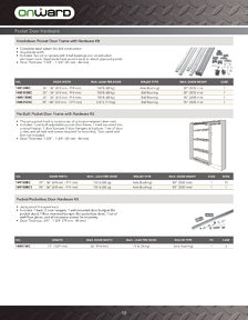 Onward Catalog Library - Sliding and Bifold Door Hardware - page 18